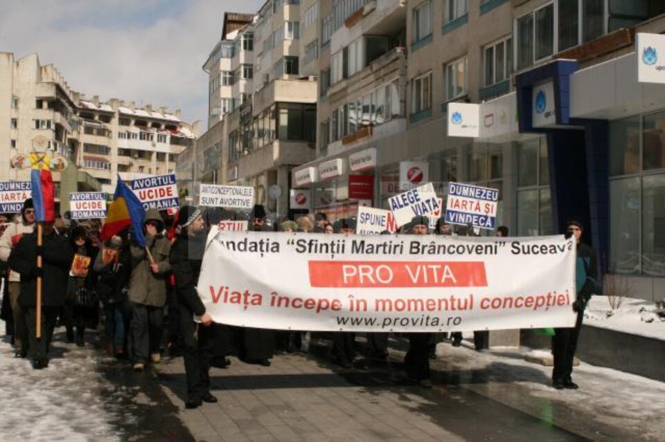 marș împotriva avortului