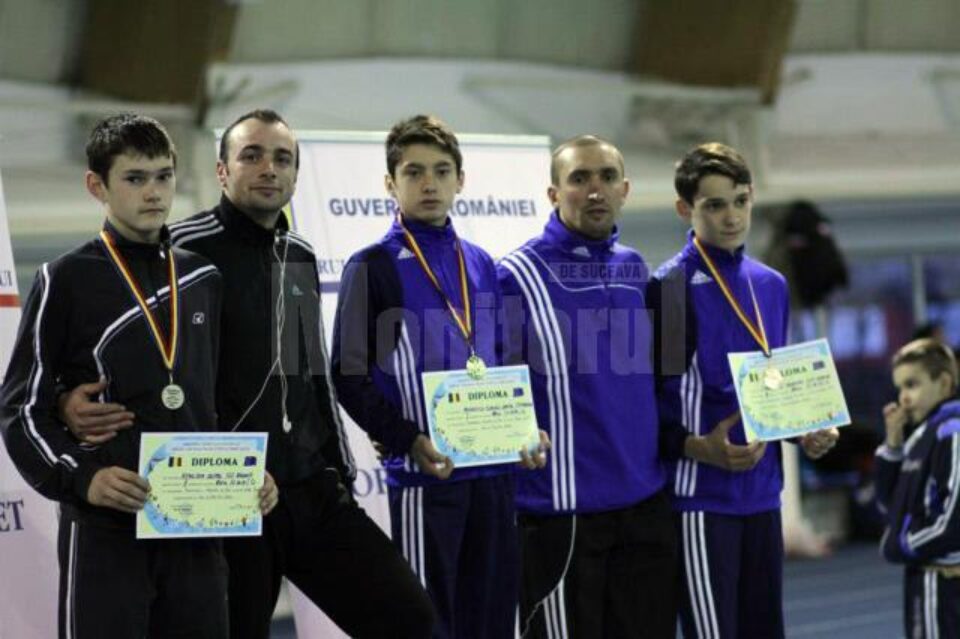 Podiumul probei de 800 de metri