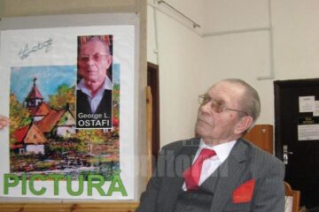 Venerabilul pictor și om de litere sucevean George L. Ostafi a fost celebrat sâmbătă, la Biblioteca Bucovinei „I.G. Sbiera”