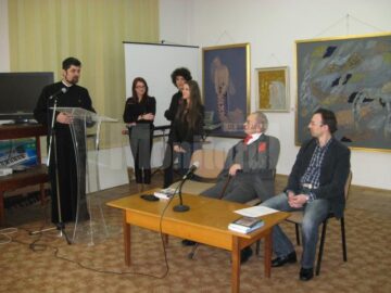 Venerabilul pictor și om de litere sucevean George L. Ostafi a fost celebrat sâmbătă, la Biblioteca Bucovinei „I.G. Sbiera”