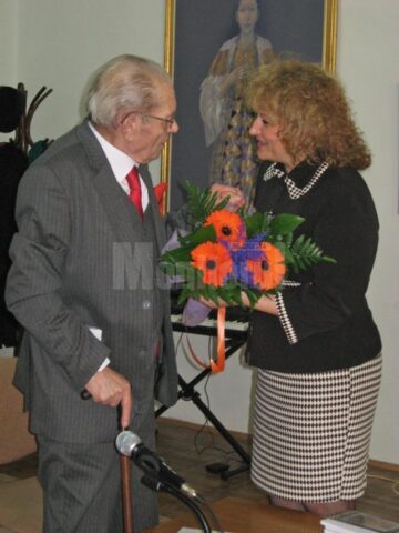 Venerabilul pictor și om de litere sucevean George L. Ostafi a fost celebrat sâmbătă, la Biblioteca Bucovinei „I.G. Sbiera”