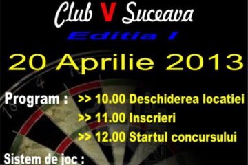 Sâmbătă are loc prima ediție a Cupei „Ștefan cel Mare” la darts