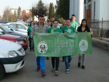 Proiectul “Eco Desire” s-a încheiat ieri cu un marș desfășurat prin municipiul Fălticeni