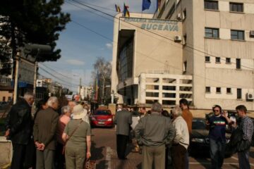 Protest împotriva distrugerii spațiilor verzi din Suceava