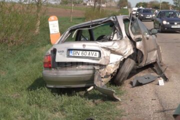 O familie care venea să petreacă Paștele la Probota, implicată într-un tragic accident, cu un mort și trei răniți