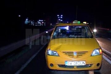 Forța și violența impactului i-au făcut pe polițiștii rutieri să constate că șoferul circula cu viteză peste limita legală
