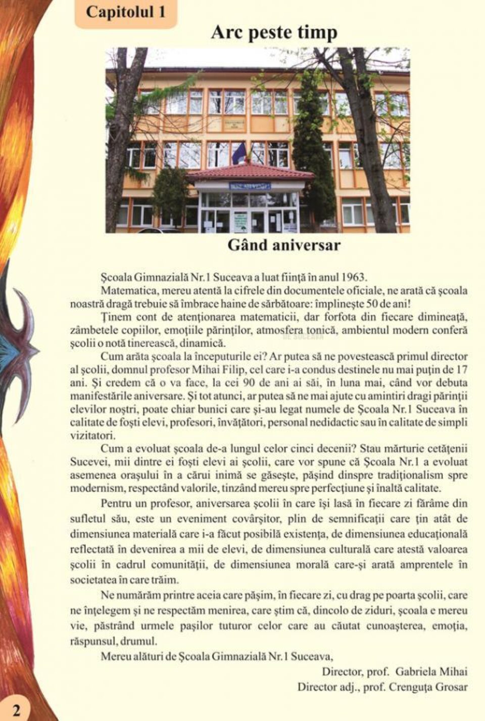 La Școala Gimnazială Nr. 1 Suceava, revista – jubileu: “1 PENTRU TOȚI”