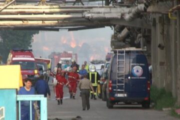 Incendiul de la Ambro, provocat de o scânteie în timp ce se lucra cu un utilaj