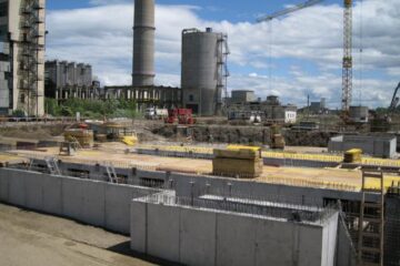 Lucrări la centrala termica nouă din Suceava, 24 mai 2013