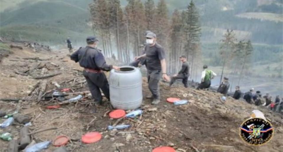 Incendiul care a distrus 50 de hectare de pădure