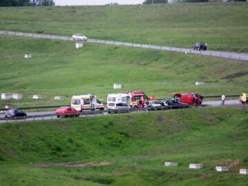 Accidentul s-a produs pe fondul ploii torențiale. Foto: Lucian Bolohan