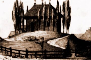 Cernăuți, biserica Adormirii Maicii Domnului (Sfânta Maria) – desen de I. Schubirsz