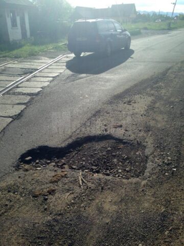DN 2H, în stare proastă pe multe porțiuni