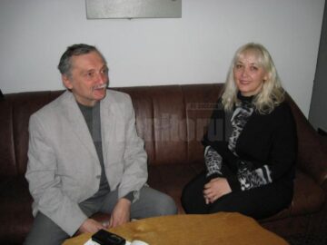 Biochimistul sucevean Corneliu Pîrîu și Cristina G. Hlusak