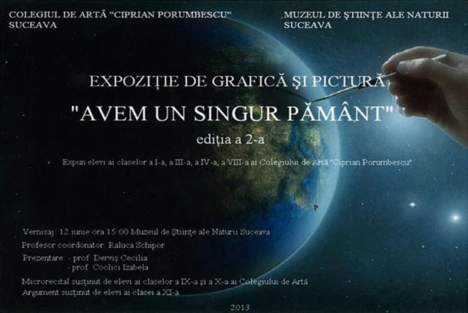 Expoziția de grafică și pictură „Avem un singur Pământ”