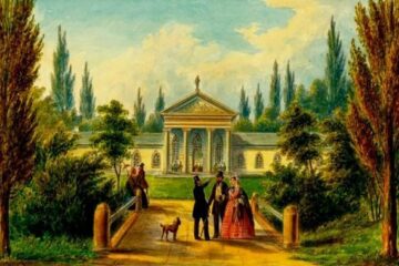 Cernăuți, Băile Publice – acuarelă de Franz Xaver Knapp (1809-1883)