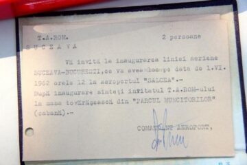 Invitația la deschiderea oficială a aeroportului din Salcea