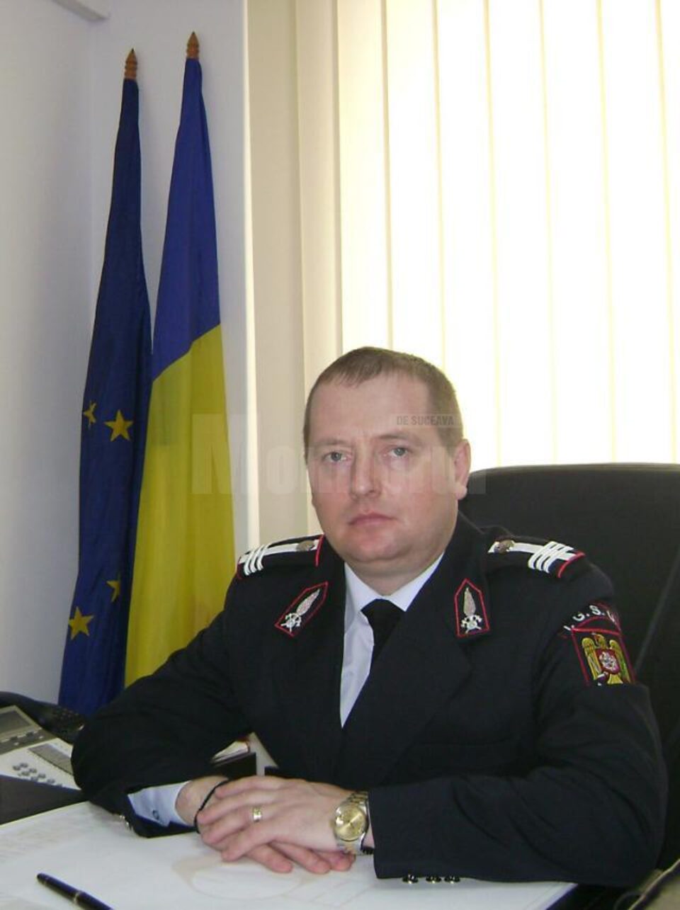 Colonelul Dan Hoffman va prelua oficial comanda Inspectoratului pentru Situații de Urgență (ISU) Suceava începând cu 1 iulie Colonelul Dan Hoffman va prelua oficial comanda Inspectoratului pentru Situații de Urgență (ISU) Suceava începând cu 1 iulie