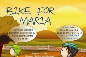 „Bike for Maria”, concurs caritabil de ciclism, adresat copiilor cu vârsta cuprinsă între 8 și 16 ani