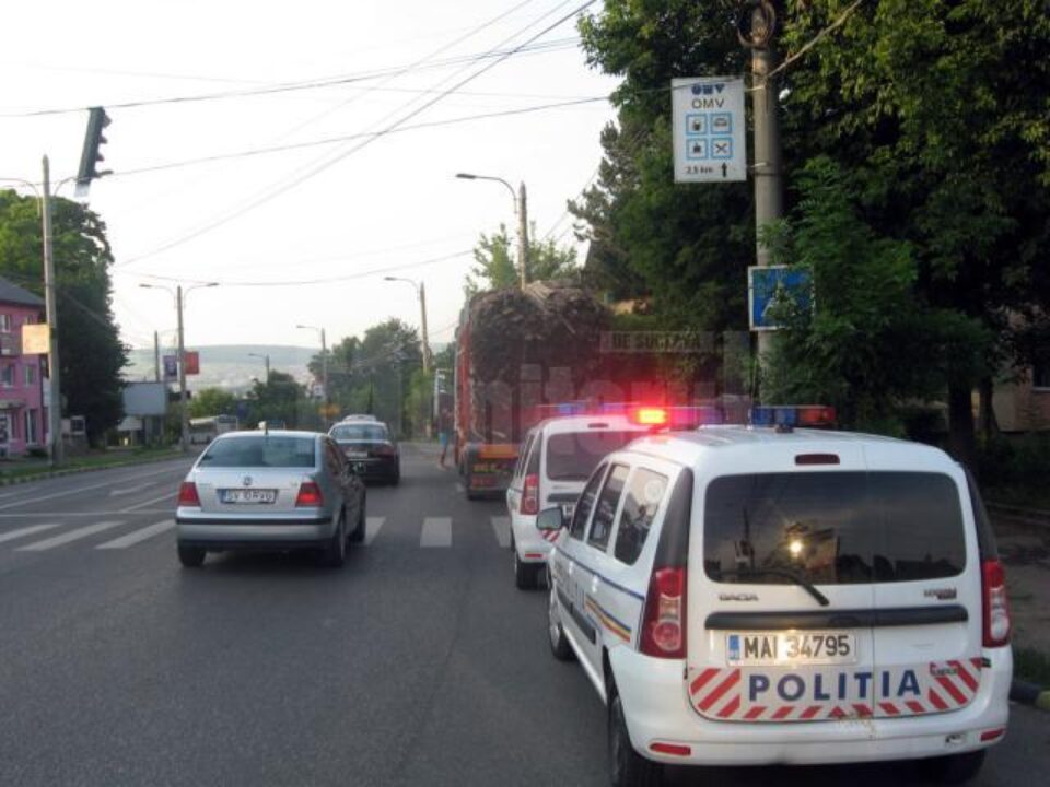 Șoferul a scăpat doar cu o amendă privind circulația pe drumurile publice