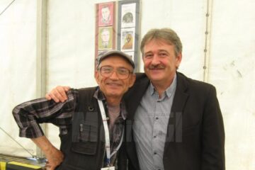 Graficianul satiric Leonte Năstase și primarul Marius Ursaciuc