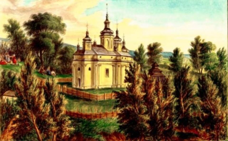 Horecea, mănăstirea în 1860 – acuarelă de Franz Xaver Knapp (1809-1883) Horecea, mănăstirea în 1860 – acuarelă de Franz Xaver Knapp (1809-1883)