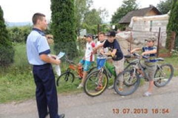 acțiune bicicliști