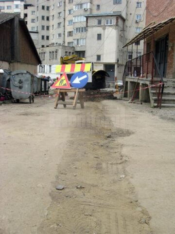 Strada care a fost reabilitată și apoi stricată