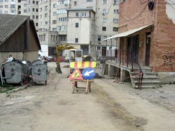 Strada care a fost reabilitată și apoi stricată
