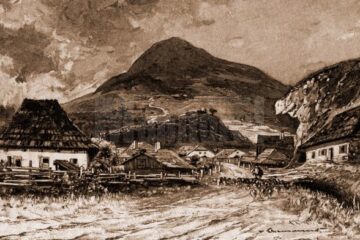 Cârlibaba – desen de Mattias Adolf Charlemont (1820-1871)