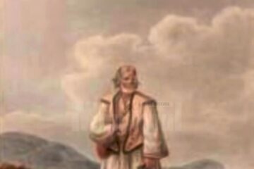 Huțan din Țibău – acuarelă de Franz Jaschke (1775-1842)