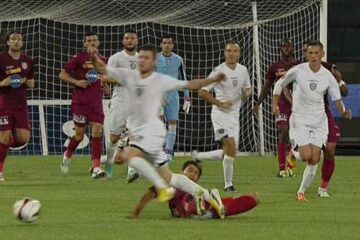 CFR Cluj a remizat, sâmbătă, pe teren propriu, scor 2-2 (0-1), cu echipa ACS Poli Timișoara. Foto: www.i-24.ro