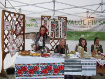 Standuri cu produse specifice zonei