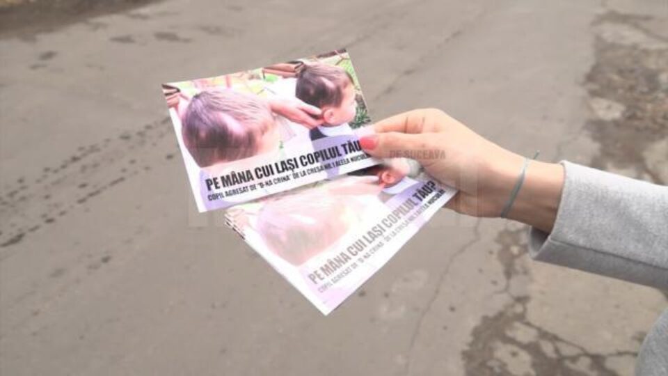 Pozele cu mesajul „Pe mâna cui lași copilul tău”