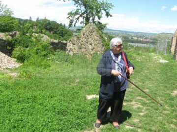 Zidul din spate prăbusit cel mai probabil de la cutremurul din 1683