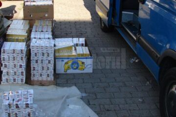 5.000 de pachete de țigări de contrabanda erau ascunse în autoutilitară