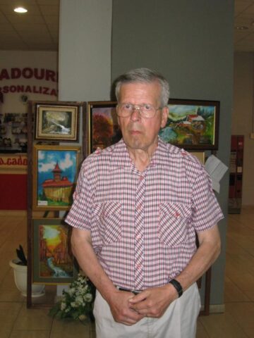 Pictorul sucevean Ștefan Danilevici, supranumit „pictorul crizantemelor”