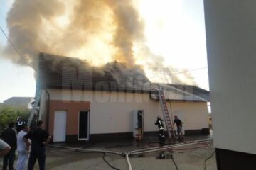 Incendiu violent la o brutărie din Rădăuți
