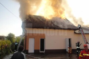 Un puternic incendiu a izbucnit ieri dimineață la brutăria SC Coral SRL, din Rădăuți