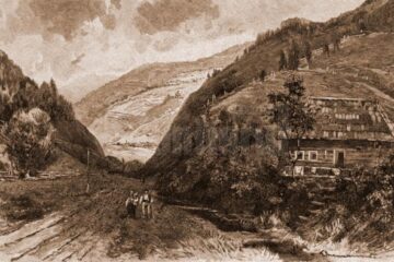 Iacobeni – desen de Mattias Adolf Charlemont (1820-1871)