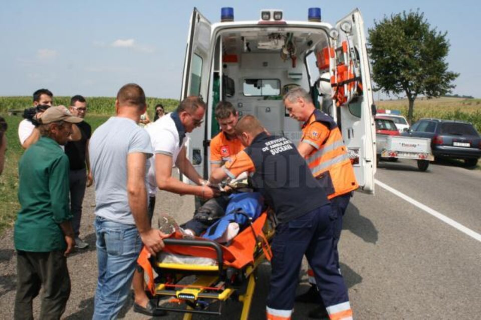 Tânărul a suferit trei fracturi groaznice la piciorul stâng și fractură de bază de craniu