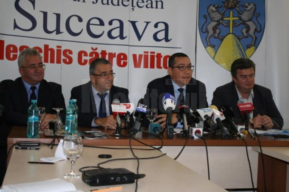 Victor Ponta s-a întâlnit cu autoritățile Sucevene