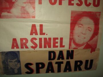 Afișele spectacolelor de dinainte de 1989