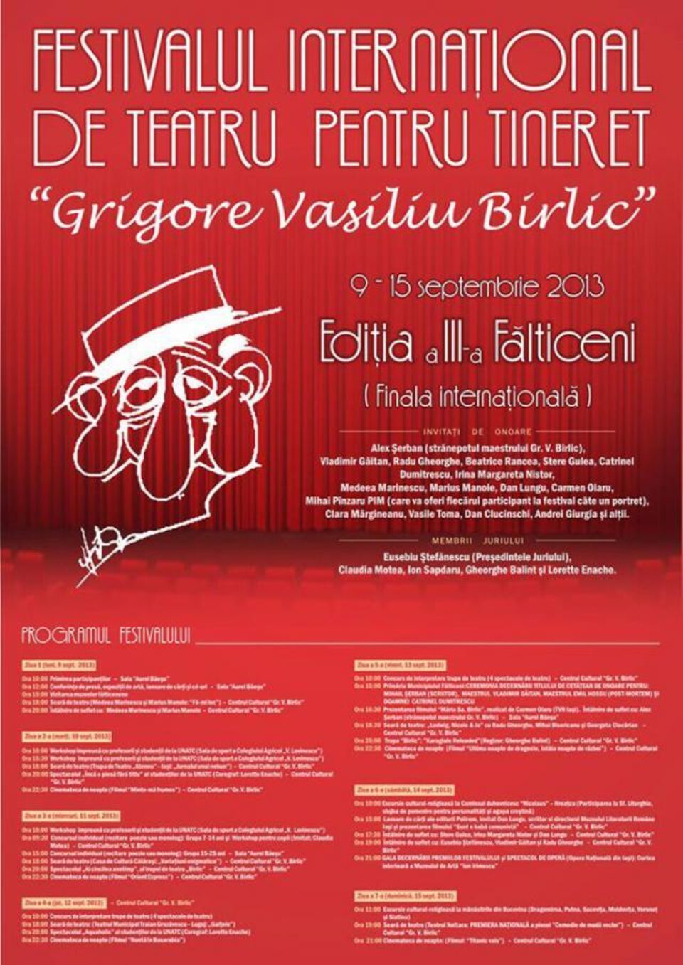 A III-a ediție a Festivalului Internațional de Teatru pentru Tineret „Grigore Vasiliu Birlic”