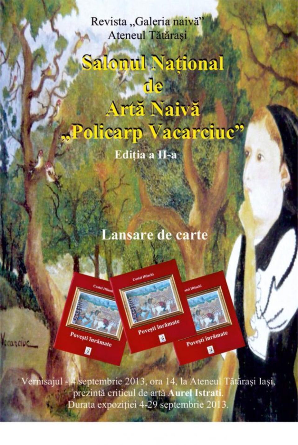 Doi artiști suceveni, la Salonul Național de Artă Naivă „Policarp Vacarciuc”