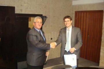 Primarul Lungu alături de Sebastian Gromig, șeful Secției economice și comerciale a Ambasadei Germaniei la București