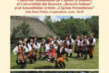 Ansamblul de Cântece și Dansuri al Universității din Rzeszȯw „Resovia Saltans”, astăzi, la Dom Polski