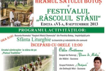 Hramul satului Botoș și ediția a VI-a a Festivalului „Răscolul stânii”