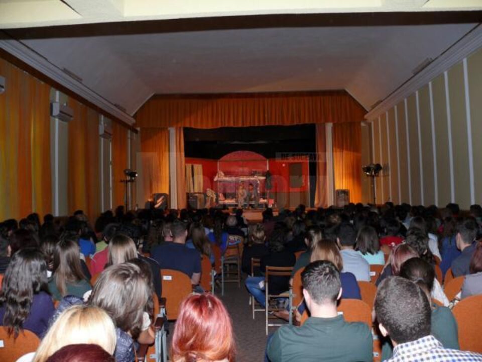 Spectatori la piesa „Fă-mi loc”