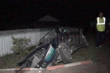 Accidentul s-a petrecut duminică noapte, în jurul orei 22.15, pe strada Universității, artera principală din Moara